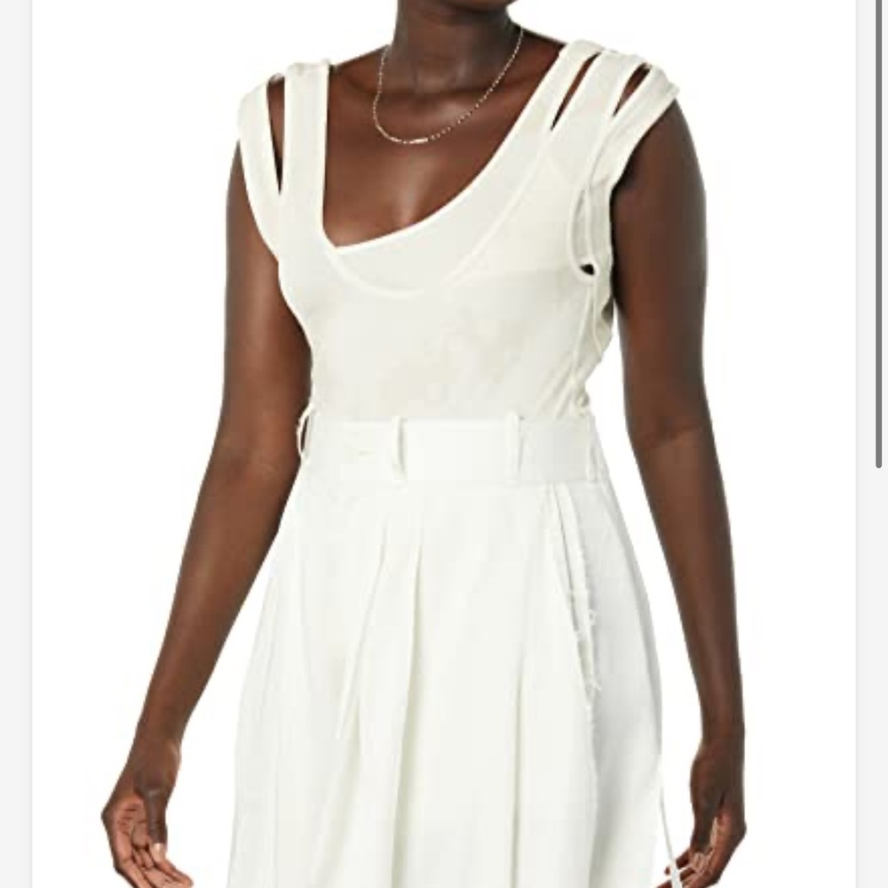 NWT Maison Blanche All Gender Bodysuit, Bright Printed Rib
